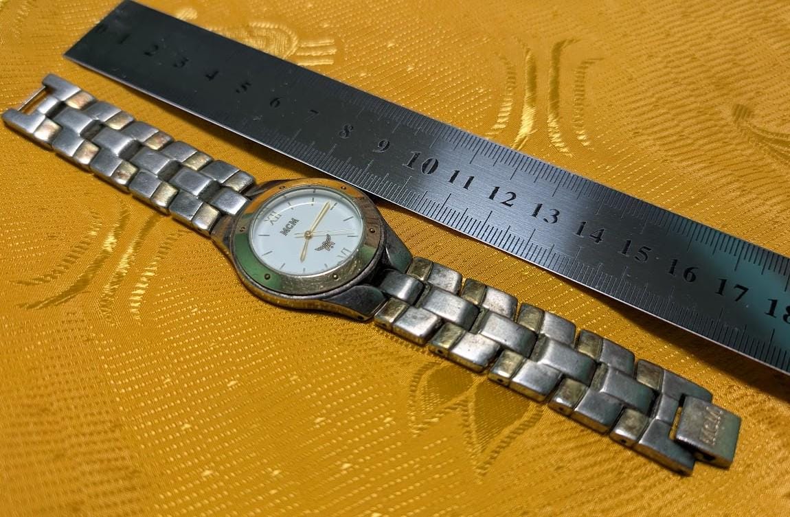 Vintage Pre-Owned MCM BO.17.XV Swiss Movement Watch 33mm Roman Dial Stainless Steel Bracelet Working Rare