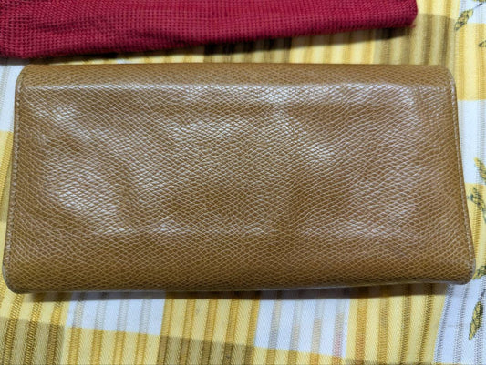 Pre-Owned Lancel Paris Leather Wallet Brown Long Wallet Designer Wallet Womens Wallet Authentic French Brand