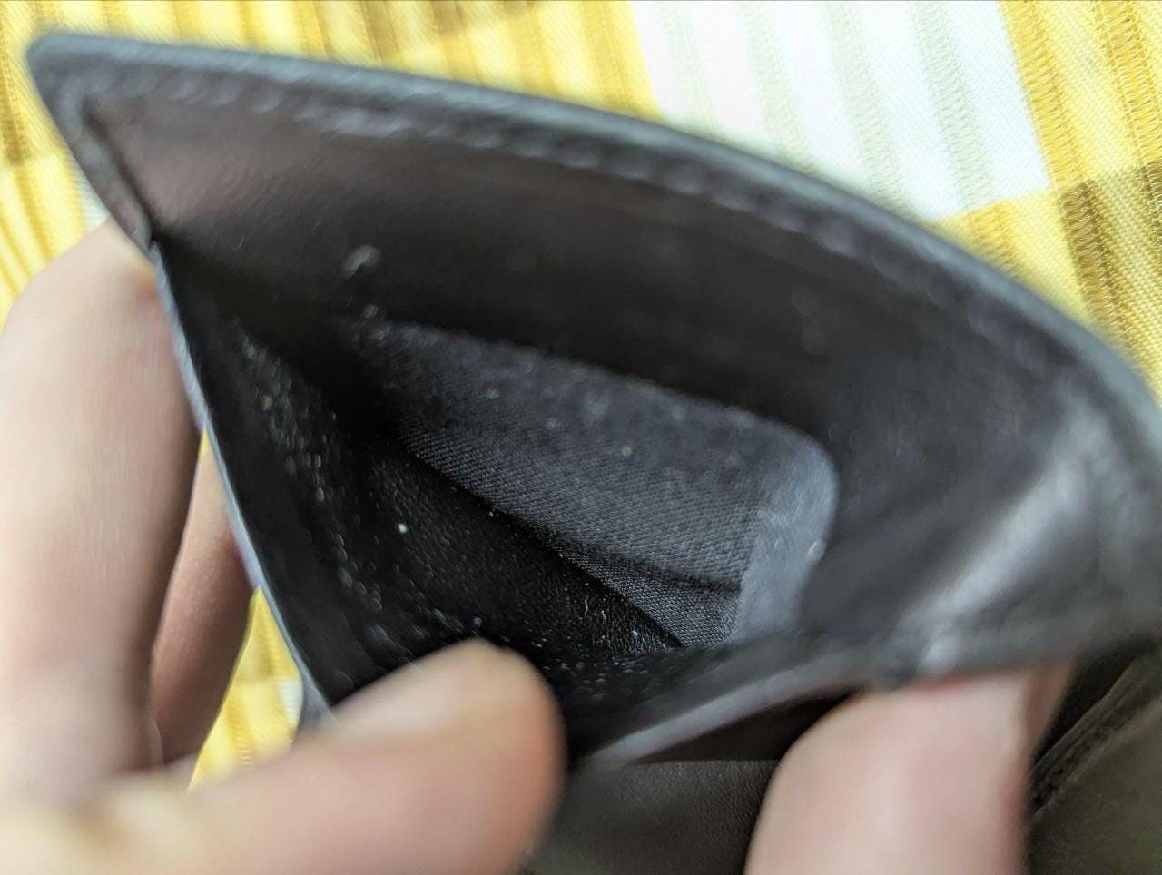 Pre-Owned Ashford card holder wallet Black Leather