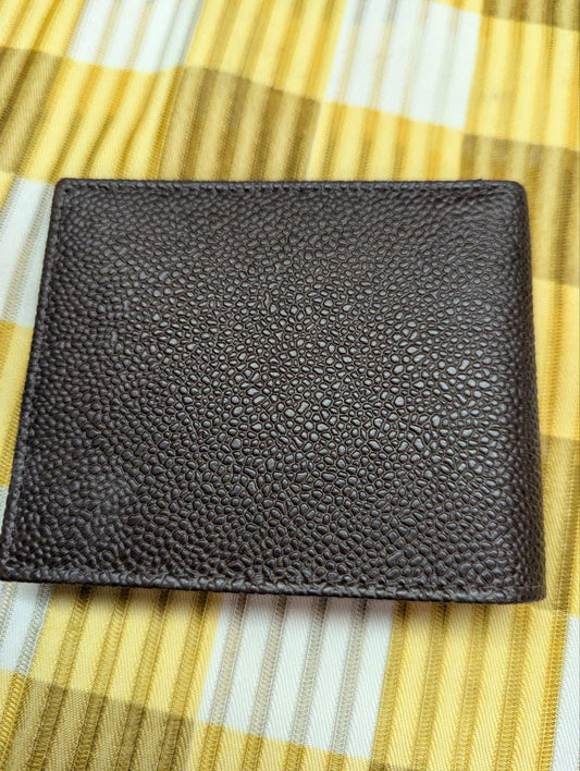 Pre-Owned Men's wallet made of Italian leather with coin case