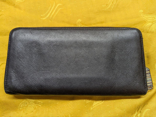 Vintage Pre-Owned Authentic Paul Smith Zip Straw Grain Long Wallet , Japan