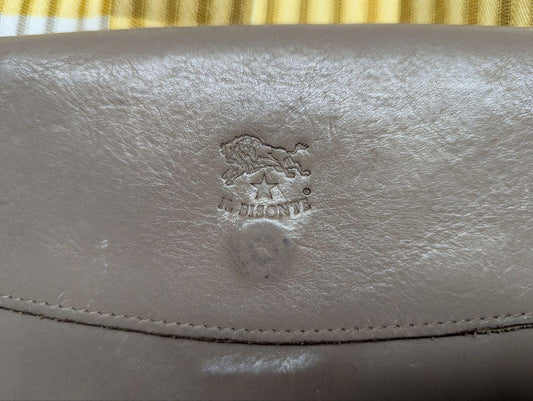 Il Bisonte Long Leather Wallet Brown Italian Vegetable Tanned Leather Used