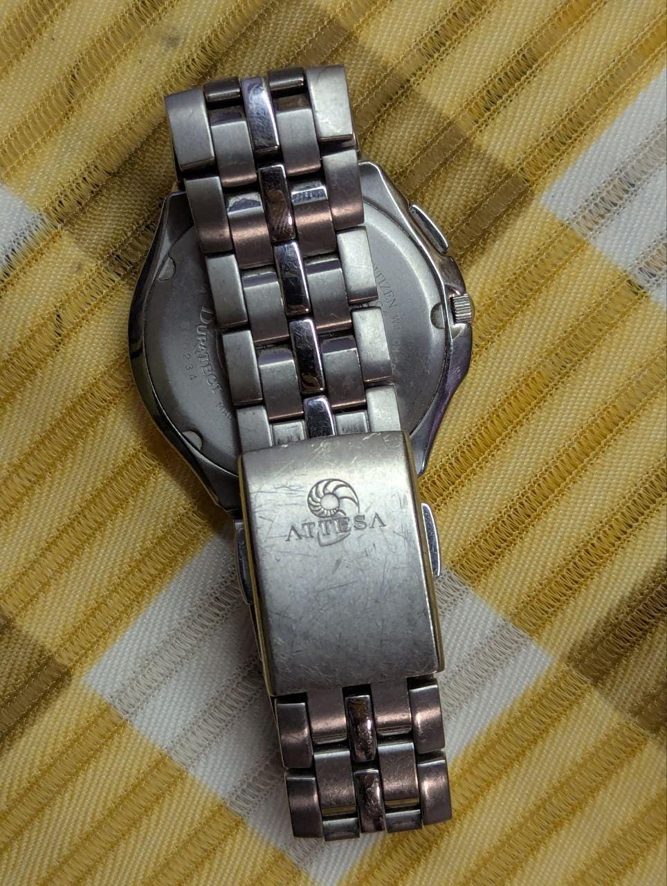 Vintage Pre-Owned Rare Citizen Attesa H410-T007627 Eco-Drive Duratect Titanium JDM Radio Controlled Watch