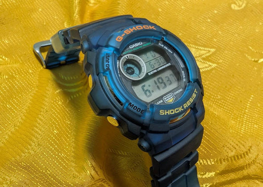 Vintage Pre-Owned Casio G-Shock G-2000 Blue Rare Color Module 2167 Digital Watch 45mm New Battery Excellent Condition