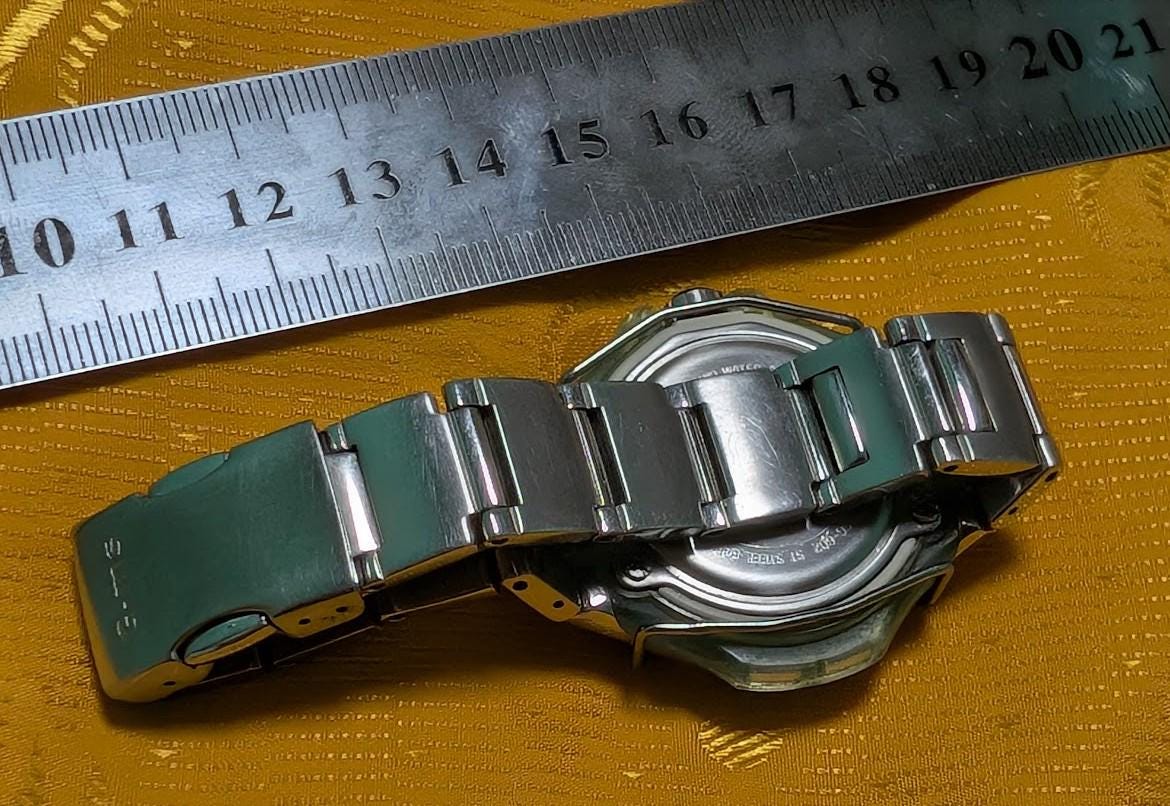 Casio Baby-G G-ms MSG-602 Vintage Pre-Owned Premium Women’s Watch 38mm Steel Bracelet Rare Y2K Japanese Design Working