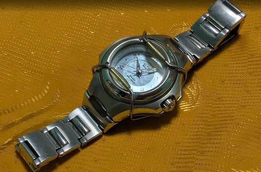 Casio Baby-G G-ms MSG-602 Vintage Pre-Owned Premium Women’s Watch 38mm Steel Bracelet Rare Y2K Japanese Design Working