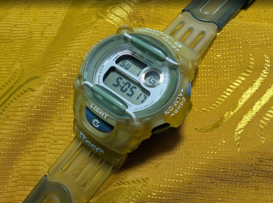 Casio Baby-G BG-370 vintage Pre-Owned transparent watch Y2K 90s aesthetic working digital Case 42mm. New Battery