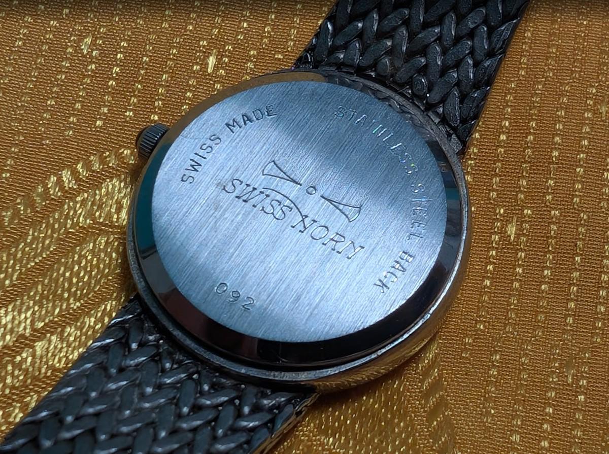 Vintage Pre-Owned Swiss Horn Five Star 092 Ladies Watch Swiss Made Silver Dial Mesh Bracelet Working 23mm Elegant Dress Watch