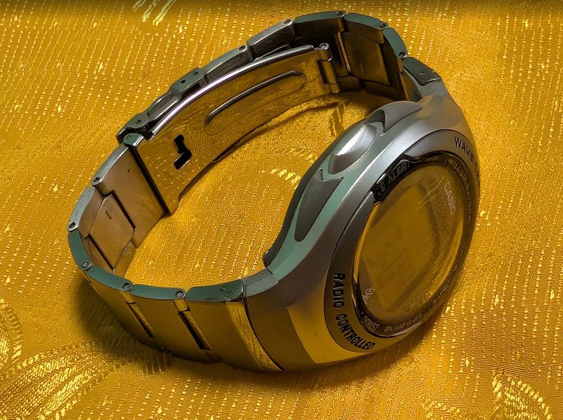 Vintage Pre-Owned Casio Wave Ceptor WV-50HJ 2408 Digital Watch 40mm Radio Controlled Excellent Condition