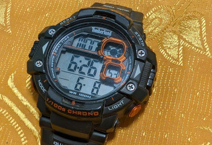 Pre-Owned Timberland 14260J Digital Watch 54mm WR100M Dual Time Sport Outdoor Watch Large Case Original Working
