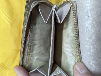 Pre-Owned Italian FURLA tri-fold wallet made of genuine leather
