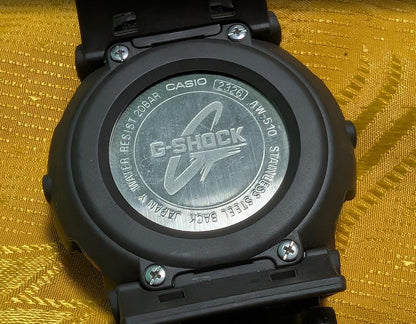 Rare Casio G-Shock AW-510 vintage Pre-Owned analog digital watch leather strap working, Case 46mm