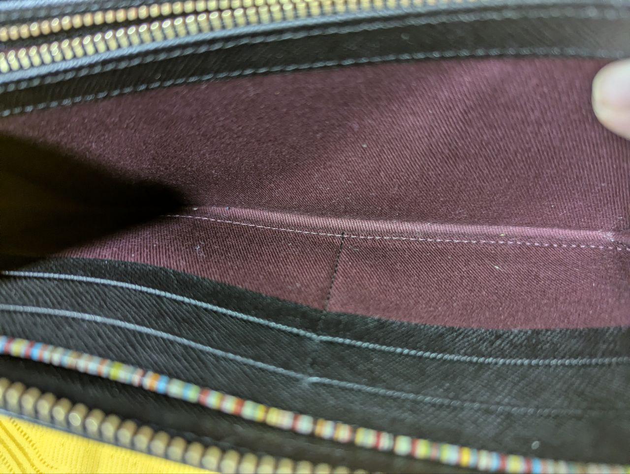 Vintage Pre-Owned Authentic Paul Smith Zip Straw Grain Long Wallet , Japan