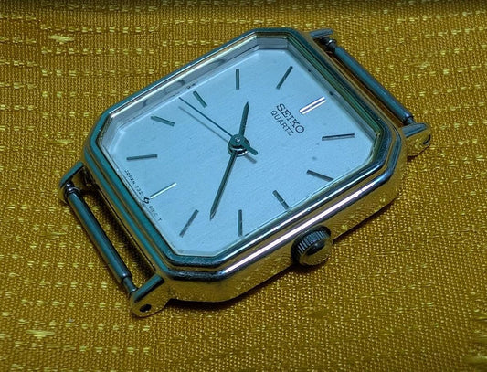 Seiko 7321-5410 Ladies Quartz Watch Japan Working New Battery Jeweled Movement Octagonal Case Vintage Pre-Owned Dress Watch