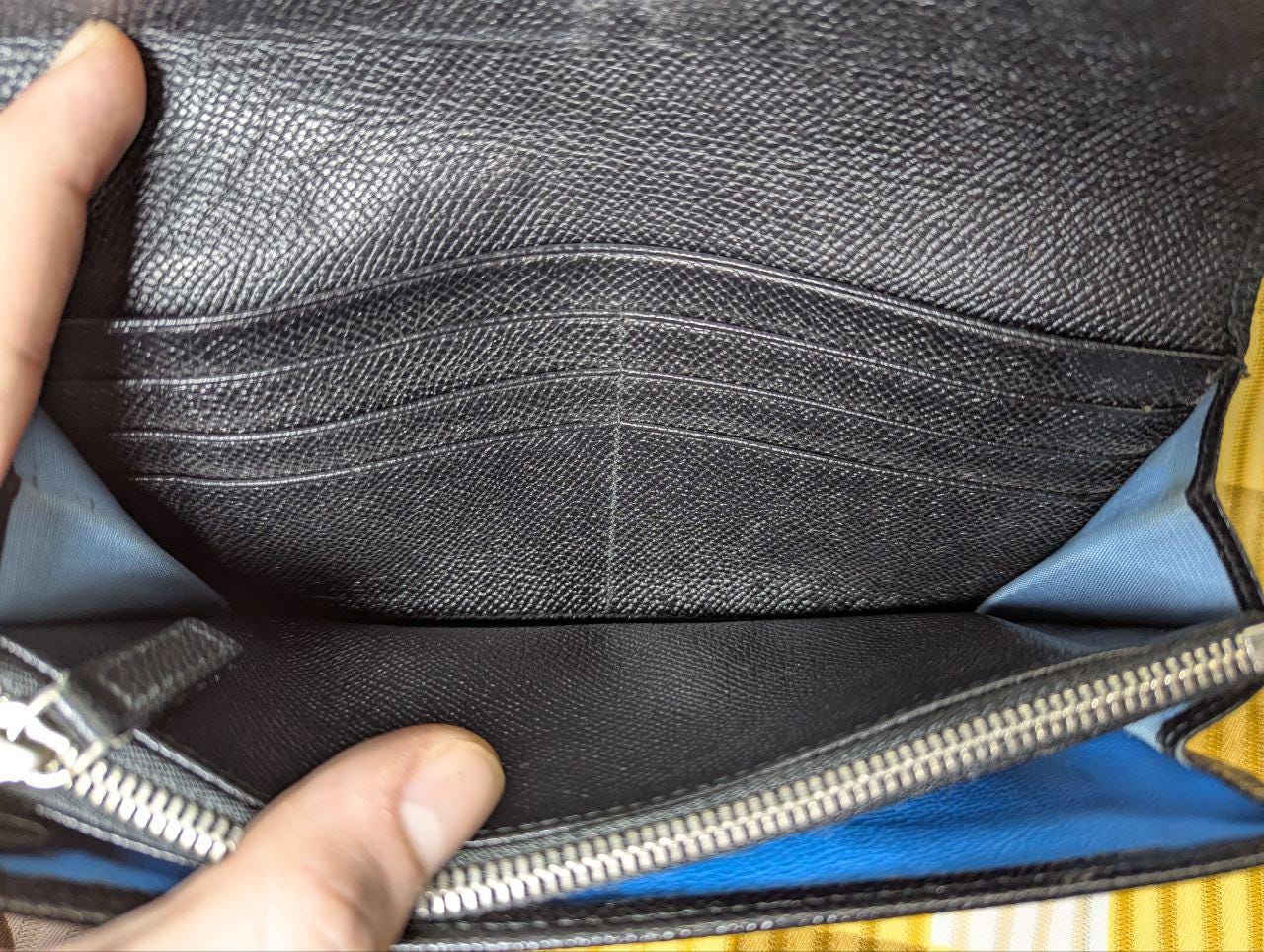 Vintage Pre-Owned Bvlgari Leather Long Wallet Black Bvlgari Bvlgari Clasp Wallet Authentic Italy