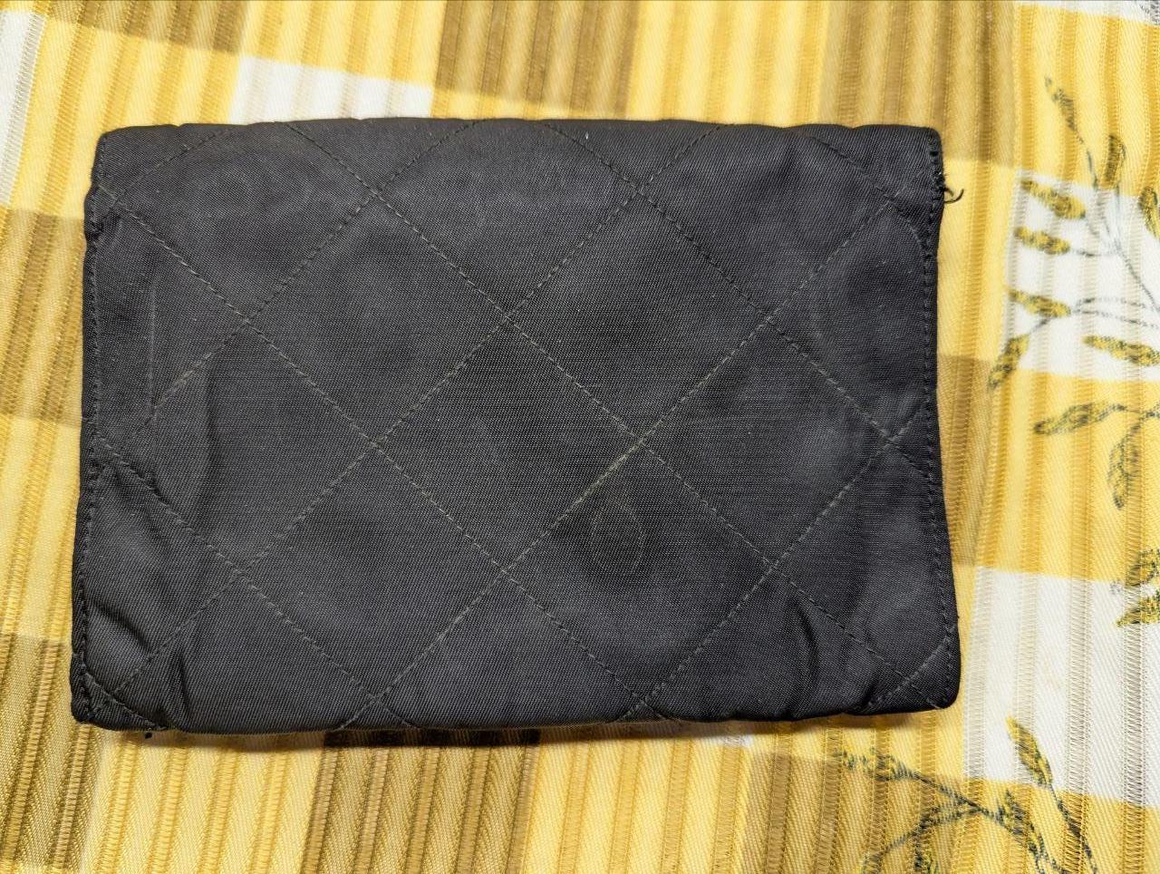 Prada Milano Leather Bifold Wallet Black Vintage Designer Wallet With Snap Closure Made In Italy Authentic Pre Owned