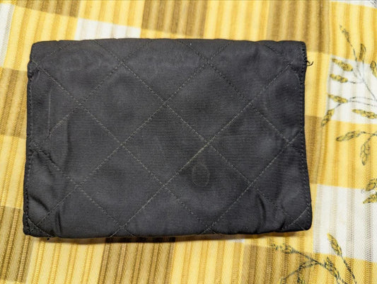 Prada Milano Leather Bifold Wallet Black Vintage Designer Wallet With Snap Closure Made In Italy Authentic Pre Owned
