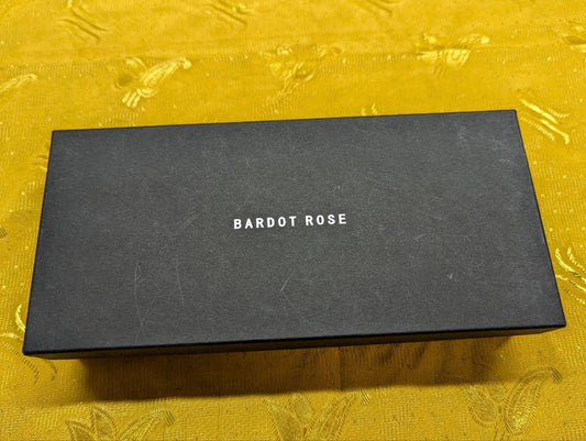 Pre-Owned BARDOT ROSE Long Wallet Black Leather Mens Authentic with box