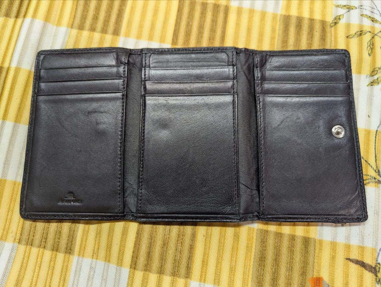 Pre-Owned Ashford card holder wallet Black Leather