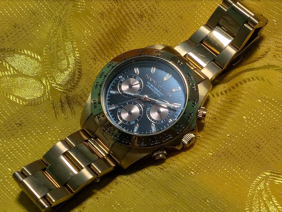 Pre-Owned Daniel Muller DM-2002 Limited Chronograph Watch Stainless Steel Men Quartz Date Sport Classic.case 40mm.