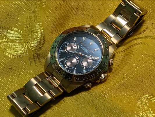 Pre-Owned Daniel Muller DM-2002 Limited Chronograph Watch Stainless Steel Men Quartz Date Sport Classic.case 40mm.