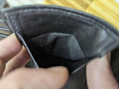 Pre-Owned Ashford card holder wallet Black Leather