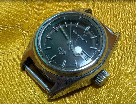 RARE Vintage Pre-Owned Citizen Cosmo Star V2 Automatic Ladies Watch 25mm Case 21 Jewels Day Date Japan 1970s Retro Womens Wristwatch