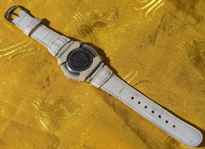 RARE Vintage Pre-Owned Casio Baby-G BGC-100 G-Cool Digital Watch White Gold Tone Shock Resistant Women’s Sport Watch Vintage Y2K.New Battery Case 38mm