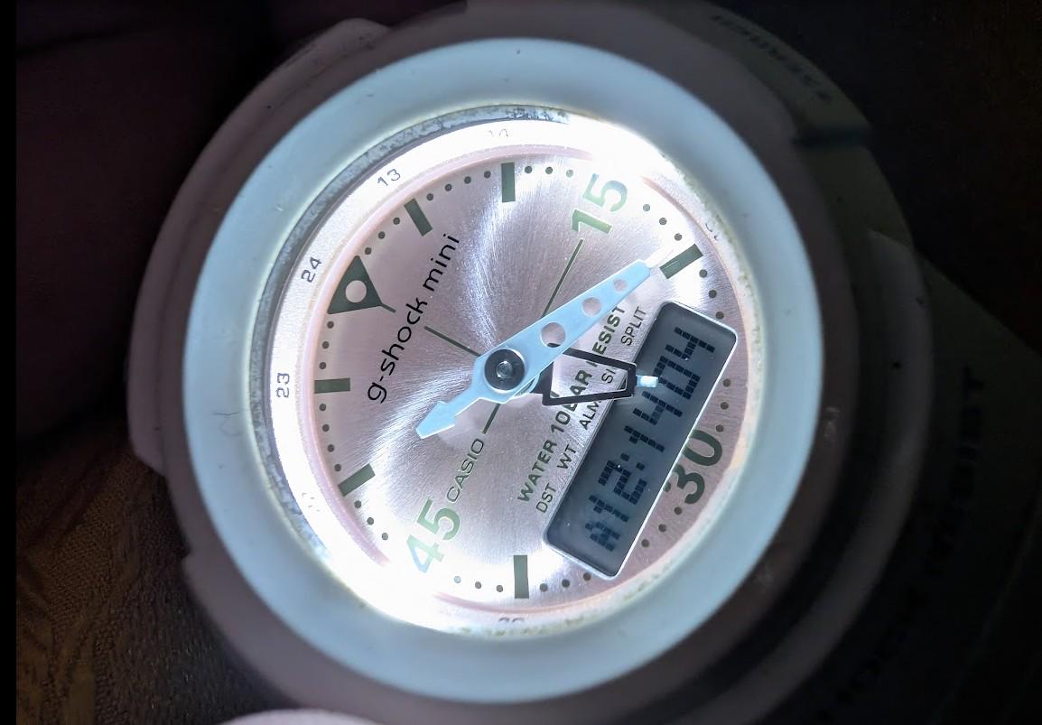 Pre-Owned Authentic Casio G-Shock Mini GMN-50. Case 40mm.New battery
