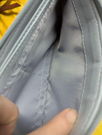 Pre-Owned Authentic Le Coq Sportif Long Wallet, Slim and Lightweight, with L-Zip