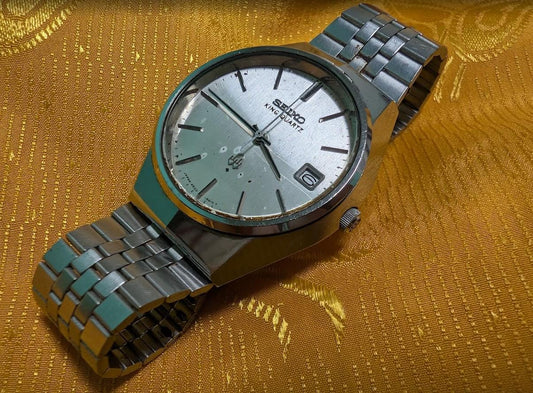 Vintage Pre-Owned Seiko King Quartz 4822-8010 Japan Watch 36mm Stainless Steel Case Date Original Bracelet Parts Restoration