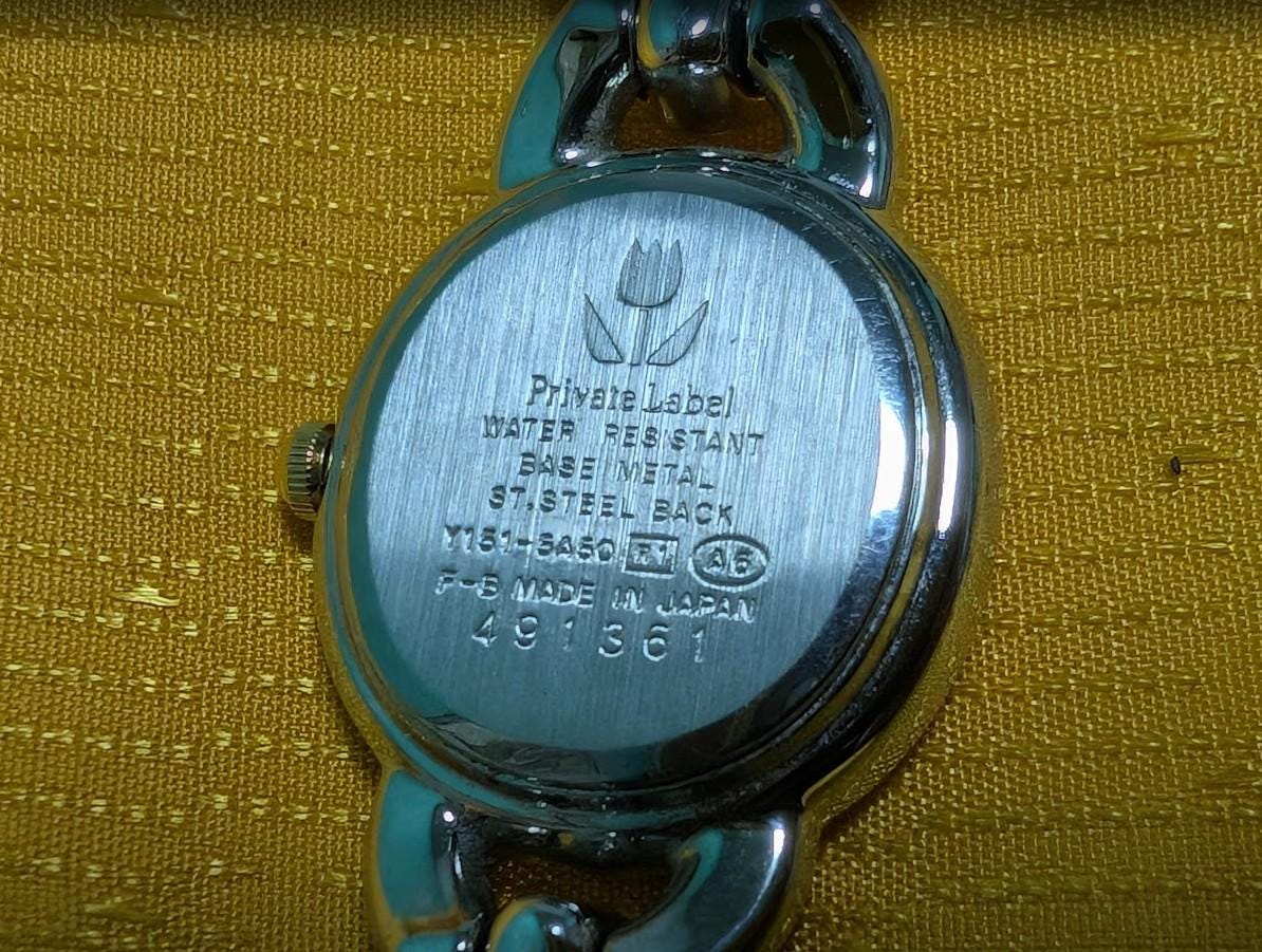 Rare Vintage Pre-Owned Private Label Y151-5A50 Ladies Watch Japan Designer Bracelet 20mm Working Quartz