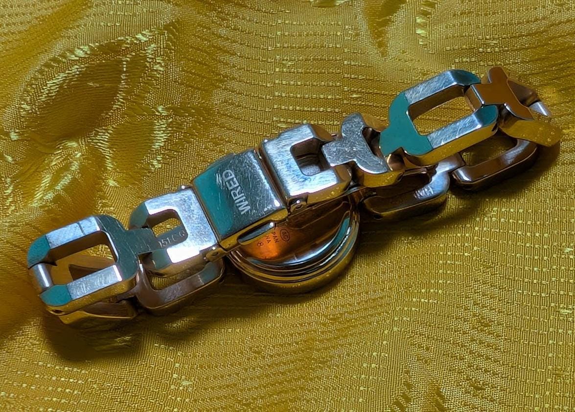 Pre-Owned Rare Wired by Seiko Watch – Artistic Crystal Dial – Designer Statement Piece