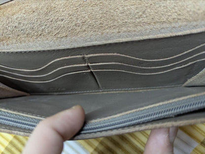 Il Bisonte Long Leather Wallet Brown Italian Vegetable Tanned Leather Used
