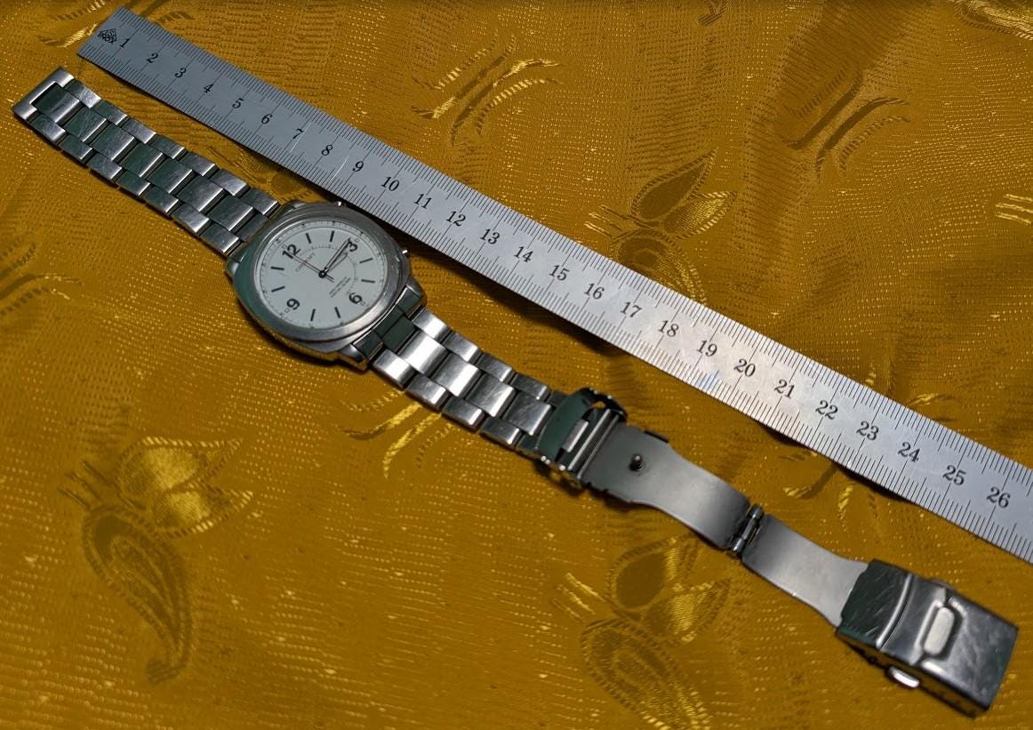 RARE Vintage Pre-Owned Orient Radio Controlled Perpetual Calendar Watch JDM Stainless Steel Bracelet Quartz Men's Classic Japan Watch 38mm.New Battery