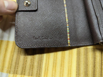 Pre-Owned Black Leather Bifold Key Case with coin holder Paul Smith