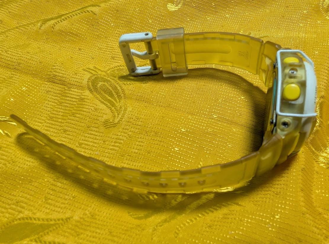Casio Baby G BGM 100 Space Collaboration Watch Vintage Pre-Owned Rare Transparent Shock Resistant  Japan Retro Collectible Y2K .Case 40mm.New battery