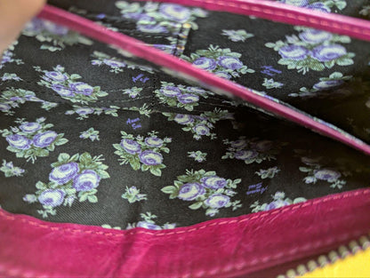 Pre-Owned Anna Sui Pink Butterfly Leather Wallet