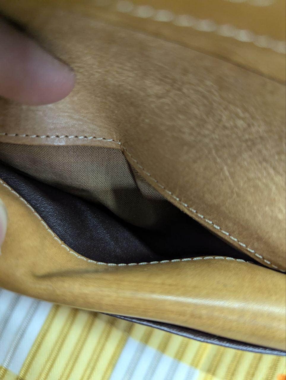 Pre-Owned Tough Jeans Military Surplus Leather Wallet