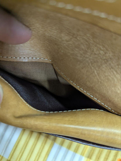 Pre-Owned Tough Jeans Military Surplus Leather Wallet