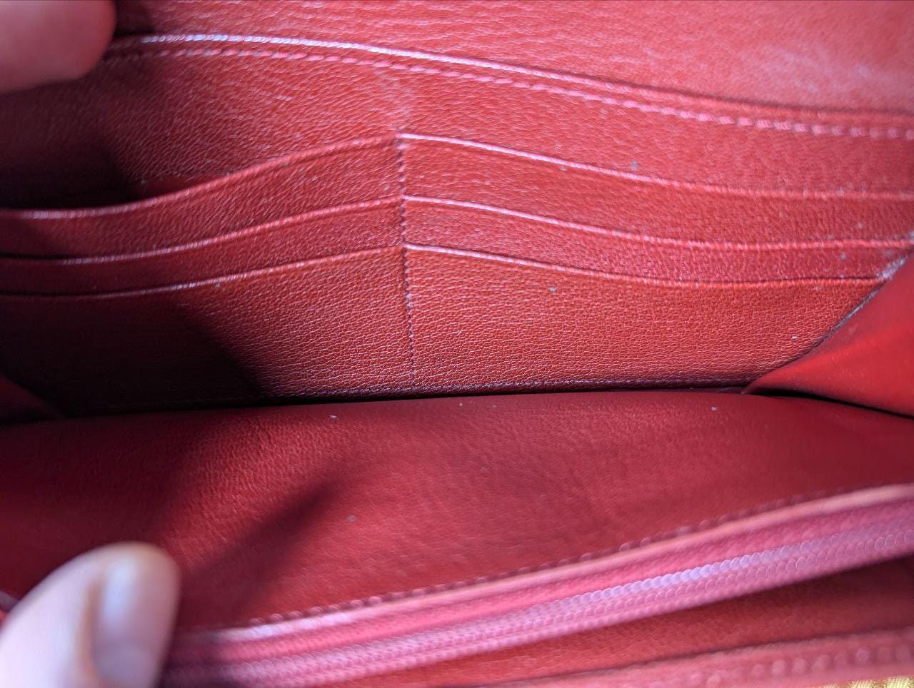 Authentic Cartier Love Red Leather Bi-Fold Wallet – Vintage Pre-Owned Designer Accessory