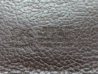 Pre-Owned IL BISONTE Italian Leather Wallet Brown