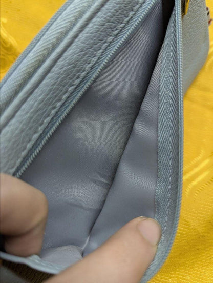 Pre-Owned Authentic Le Coq Sportif Long Wallet, Slim and Lightweight, with L-Zip
