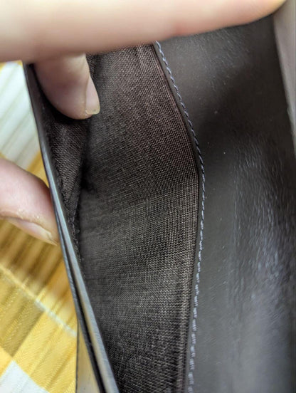Pre-Owned Patrick Cox Long Patent Leather Designer Wallet