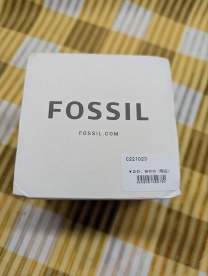 Fossil Stainless Steel Chronograph Watch Black Dial 5 ATM Mens Watch Pre Owned Authentic