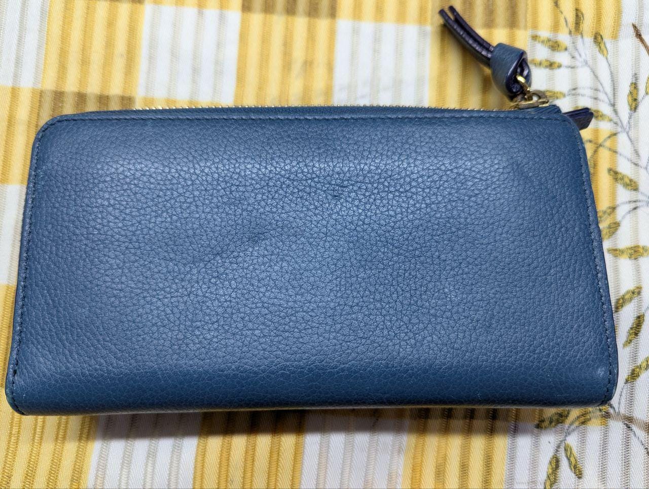 Vintage Pre-Owned Chloe Long Leather Wallet Blue Authentic Designer
