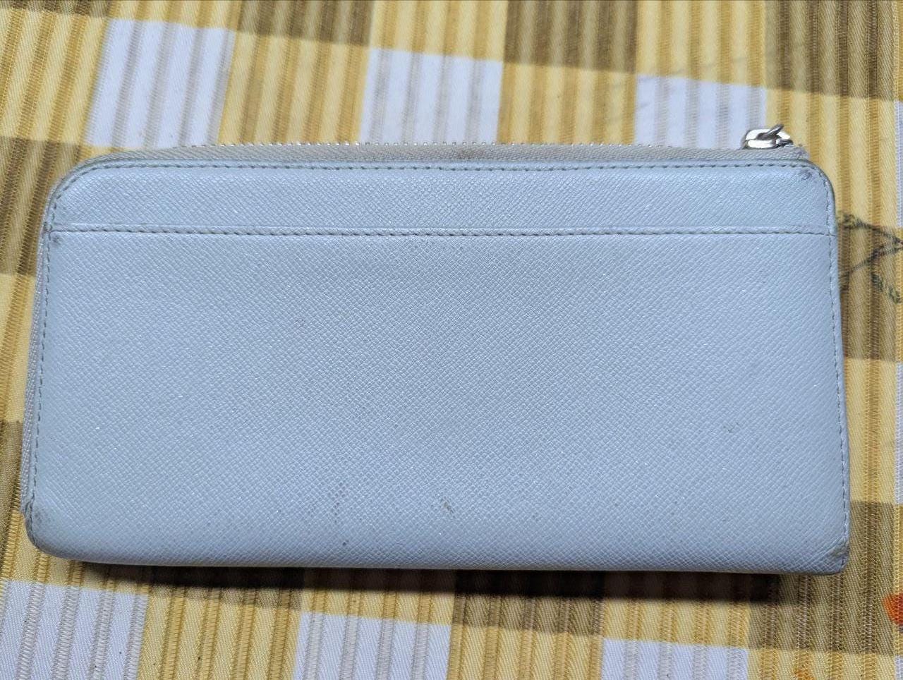 Pre-Owned Authentic Long women's wallet JILLSTUART light blue color