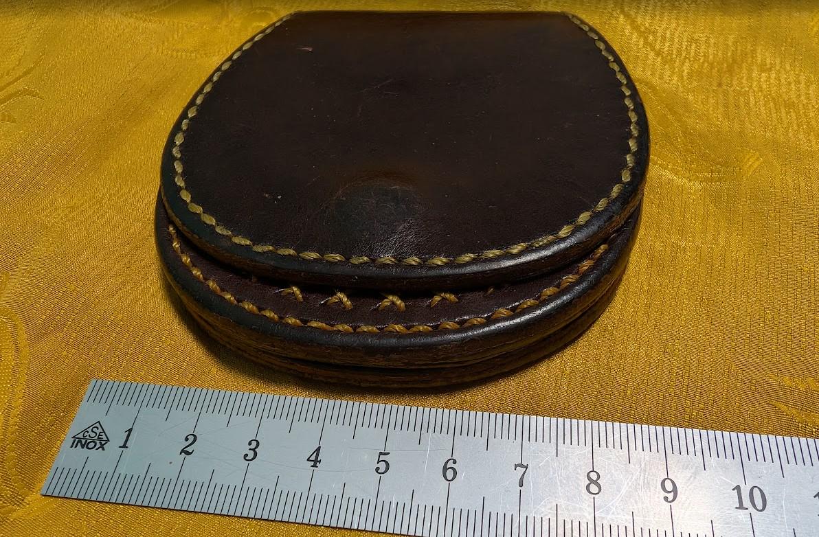 Vintage Pre-Owned Italian Leather Coin Purse – Vera Pelle – Handmade Artisan Wallet
