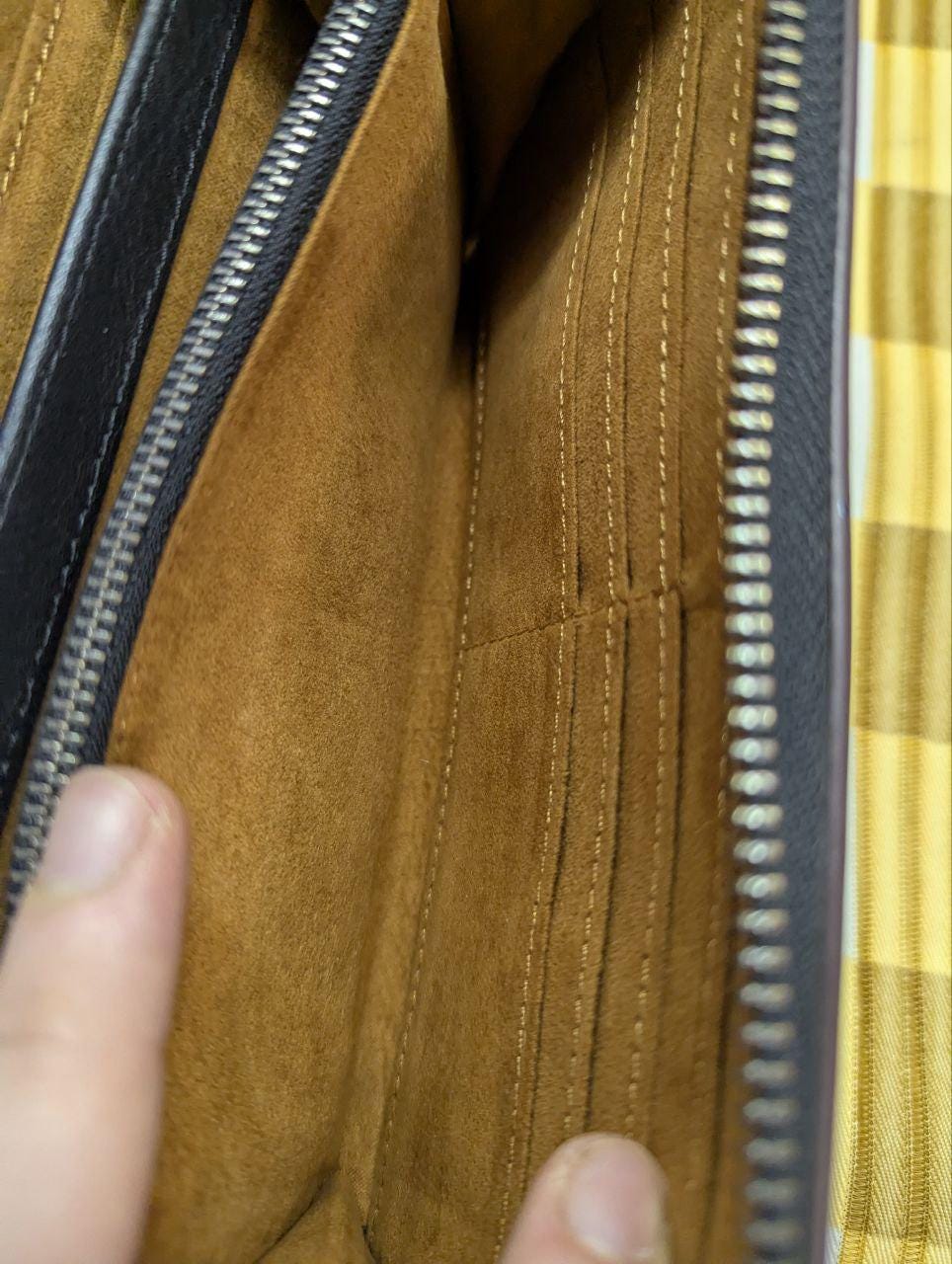 Pre-Owned Acluo Men'S Tochigi Leather Long Zip Around Wallet