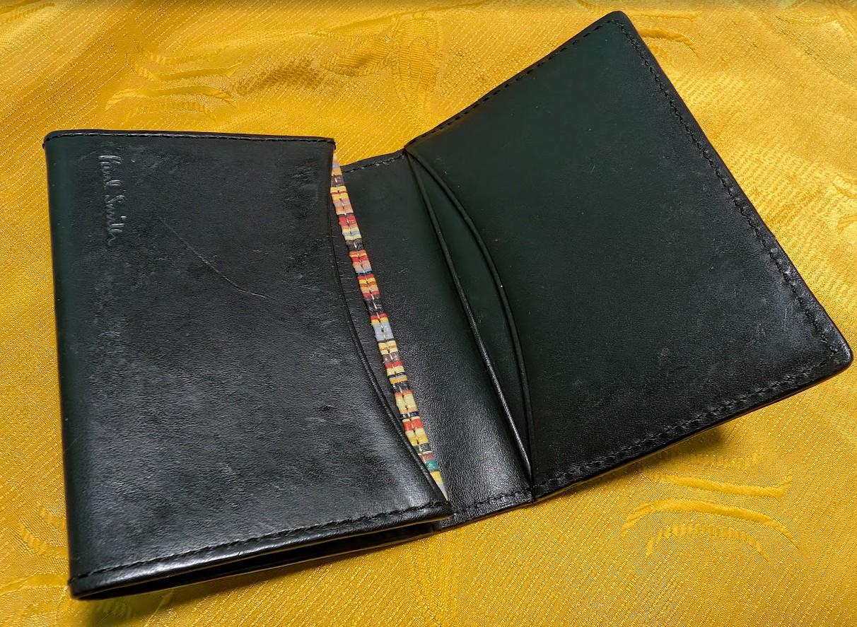 Paul Smith Vintage Pre-Owned Leather Wallet Black Classic Designer Bifold Rare Stylish Piece
